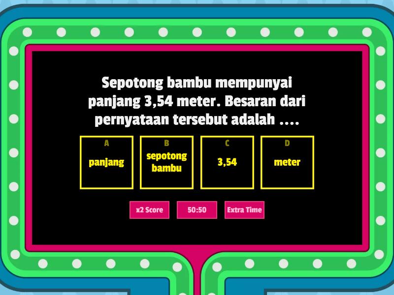 Besaran Dan Pengukuran - Gameshow Quiz