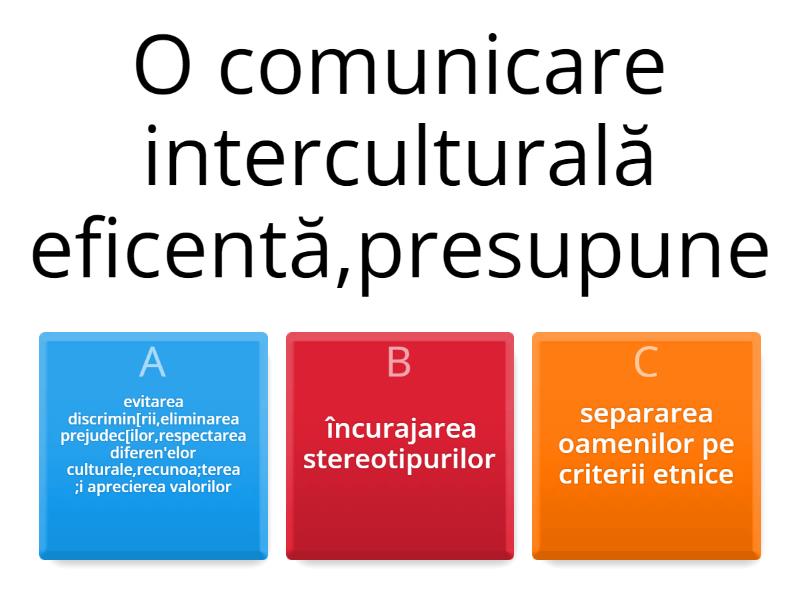 Educatie Interculturala - Quiz