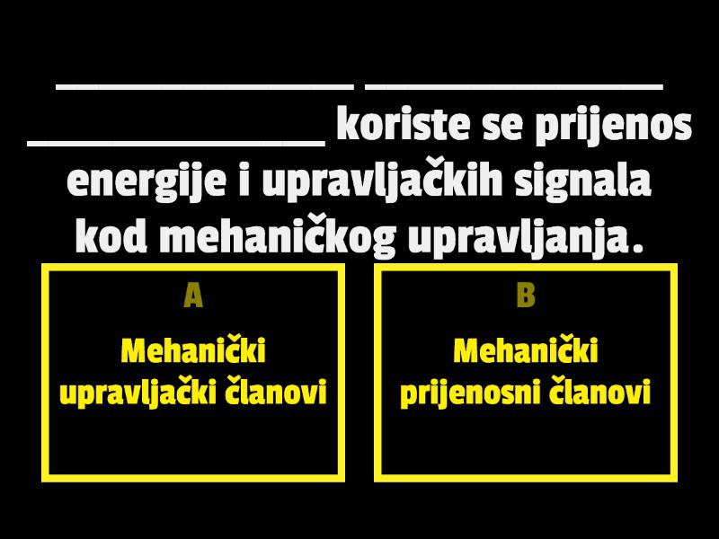 Mehaničko Upravljanje - Quiz