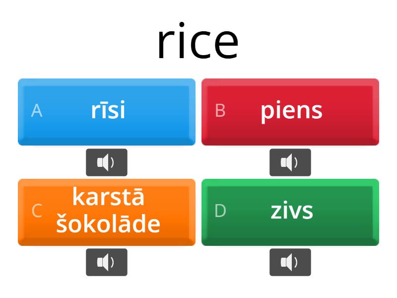 Em. - food vocabulary (english - sound) - quiz - Cuestionario