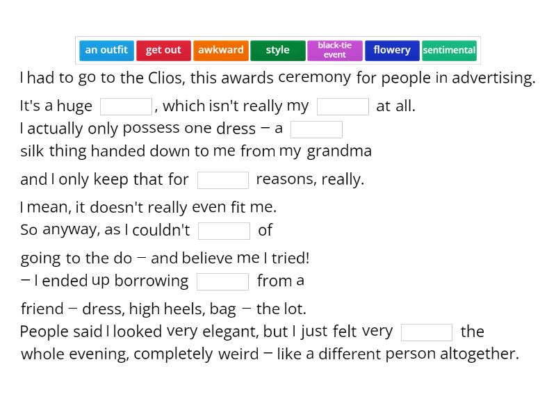 Roadmap B2+ Fashion Listening Missing word