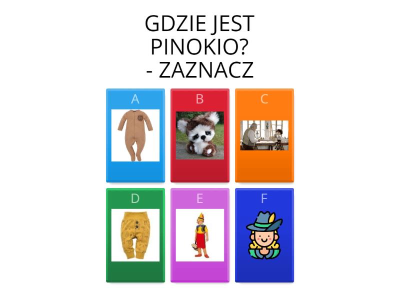 Sprawdzian Z Pinokia Klasa 4 Sprawdzian z utworu PINOKIO - Quiz