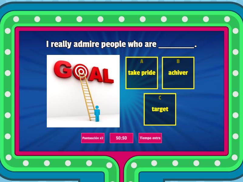 Goals Verbs&Nouns Concurso de preguntas