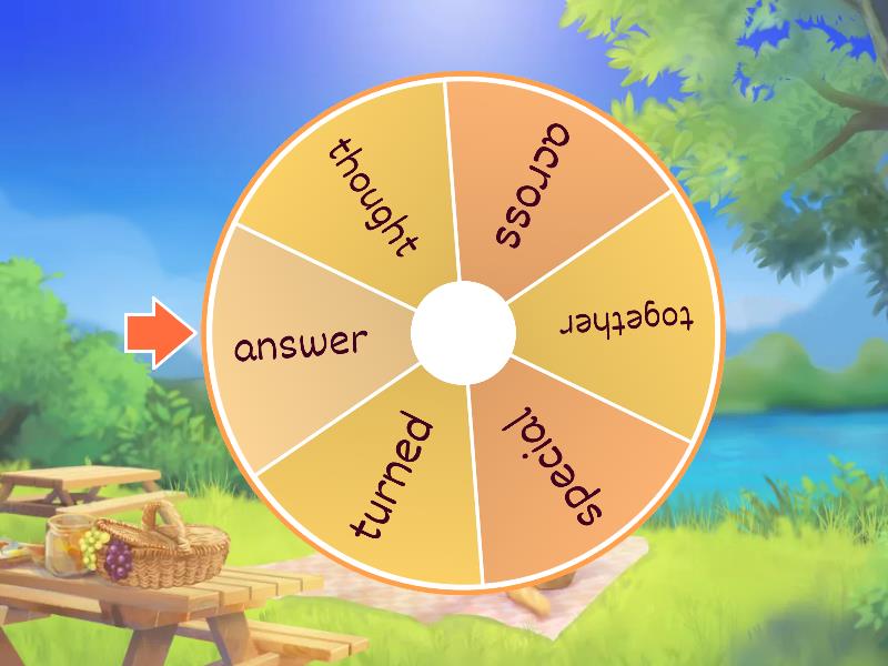 Ryan Sight Word Wheel Spin The Wheel