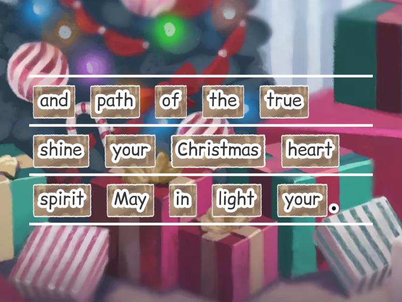 Christmas vocabulary a to z