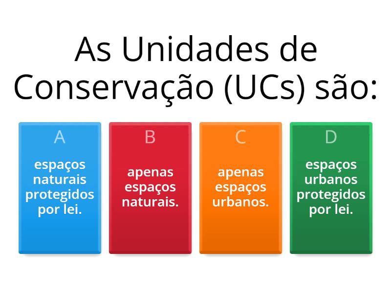 Unidades de Conservação - Quiz