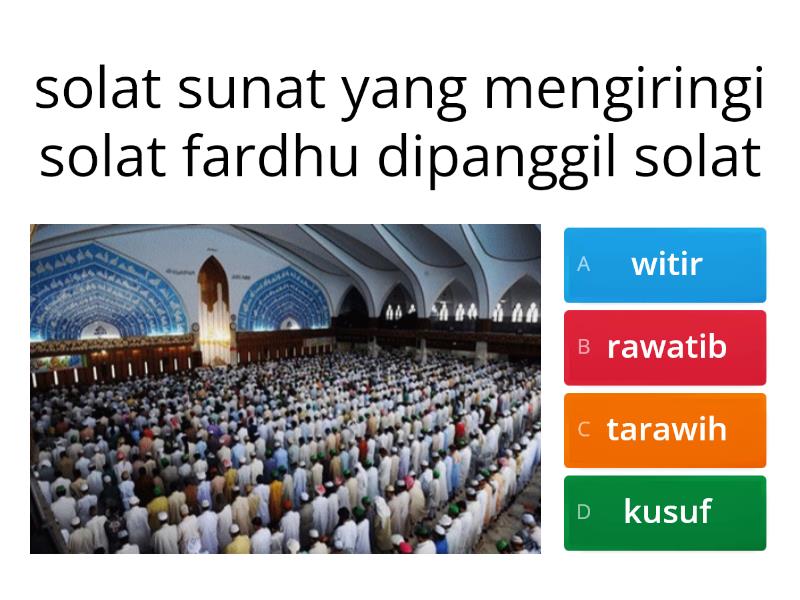 SOLAT SUNAT MENAMPUNG KEFARDHUAN - Quiz