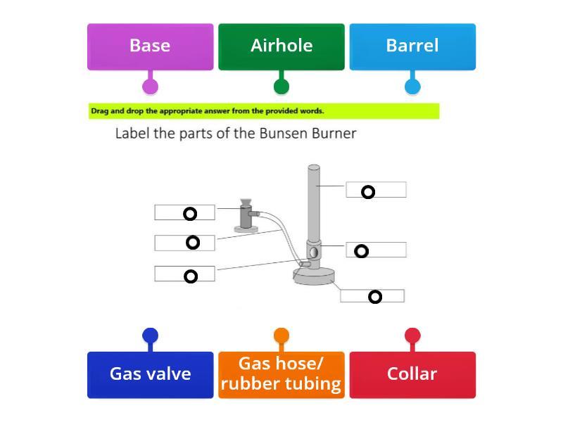 The Bunsen Burner Labeling Diagrama Con Etiquetas