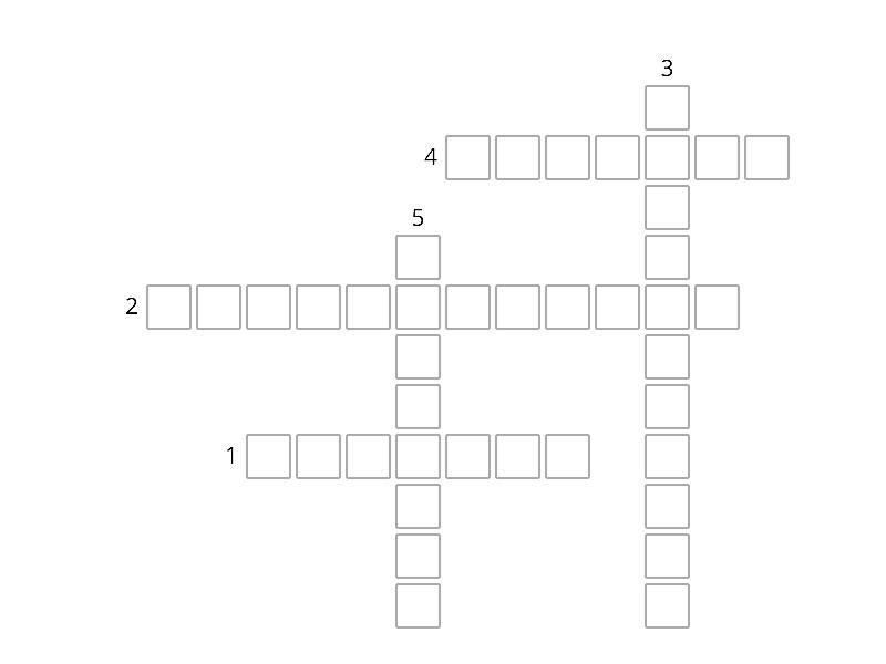 Guessing Game Crossword