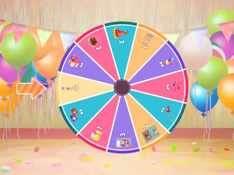 B-day - Spin the wheel