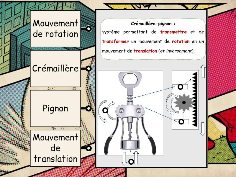 Transmission et tansformation de mouvement crémaillèrepignon — free download