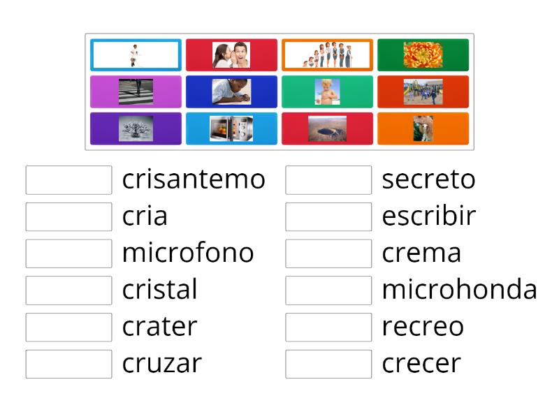 Une La Correspondencia Vocabulario Cr Match Up 9624