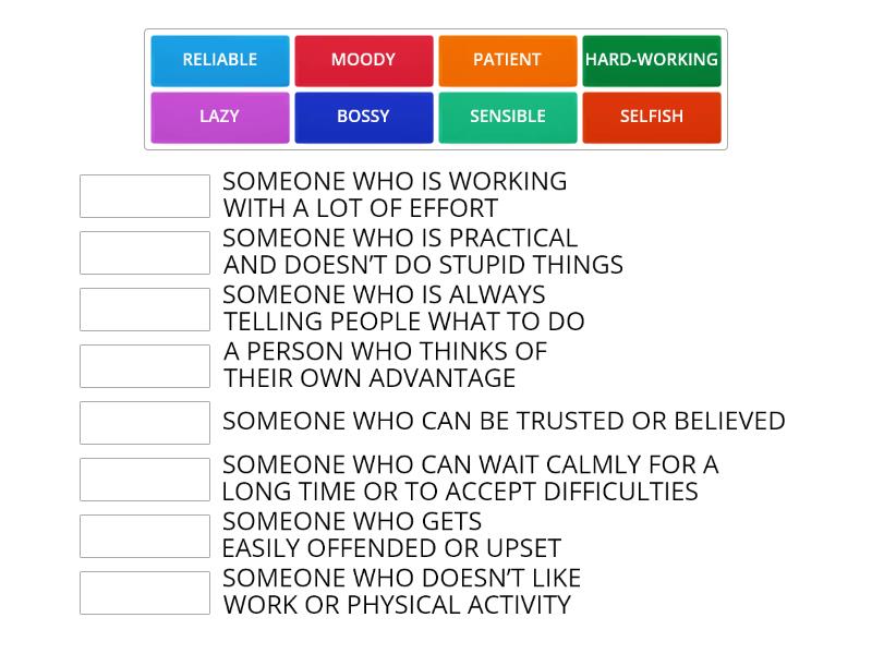 Adjectives Of Personality   Ket+describing Character Vocab In Use Pre 