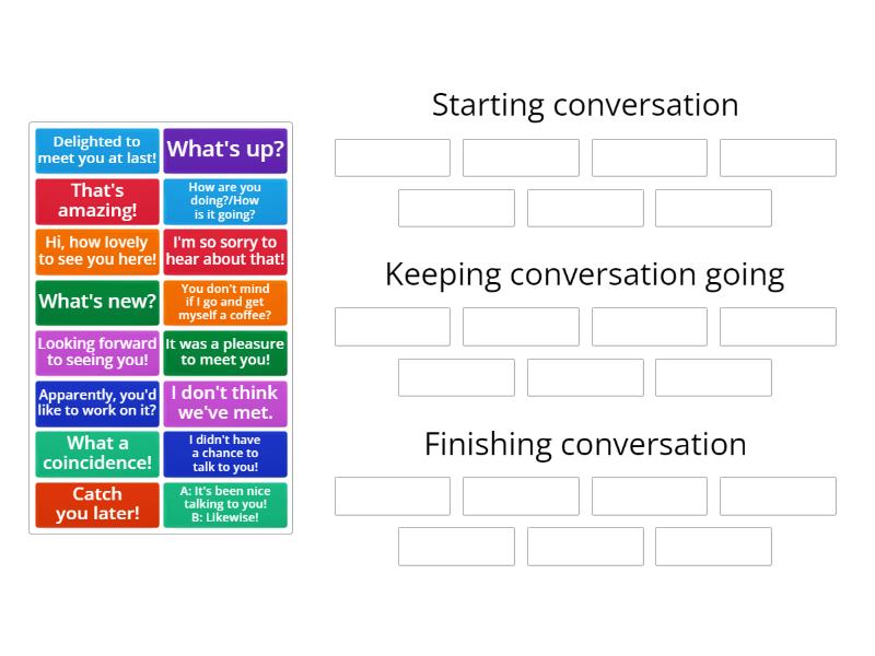 BE B1+/B2 [Small talk] - Group sort