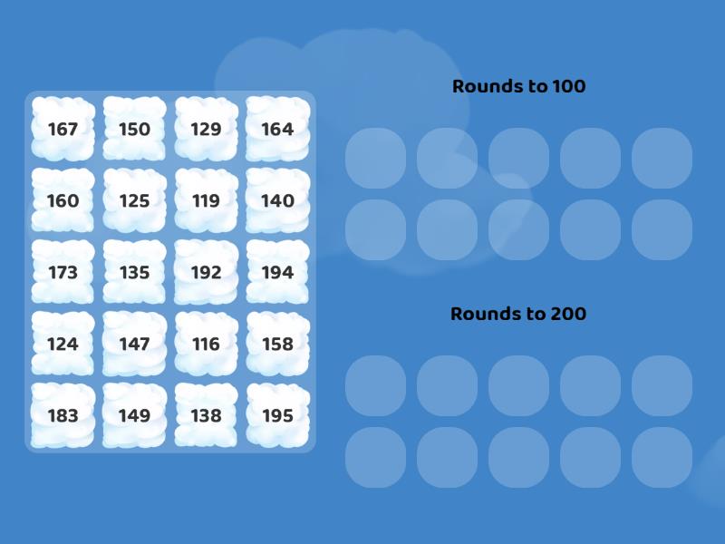 Rounding to 100 or 200 - Group sort