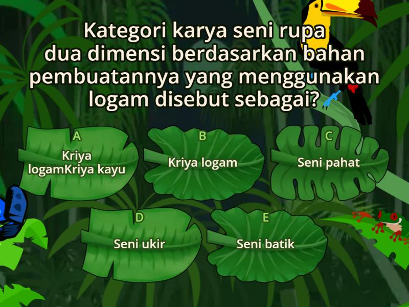 Karya Seni Rupa Dua Dimensi Berdasarkan Bahan Pembuatannya - Kuis