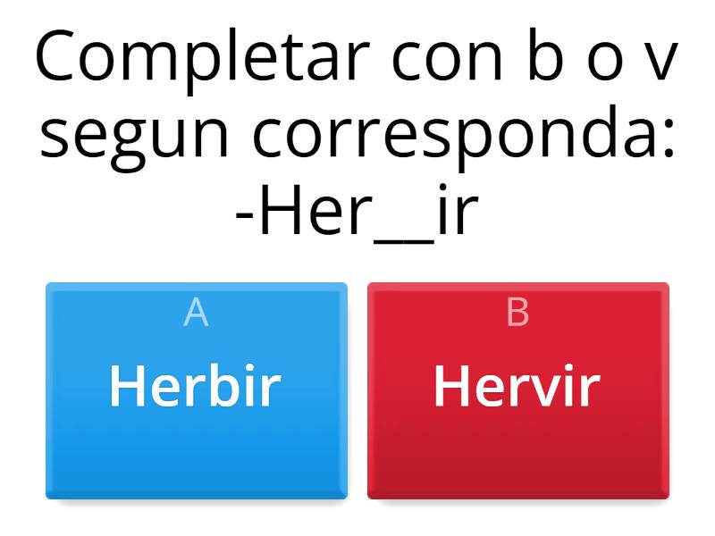 Verbos Terminados En Bir-buir - Quiz