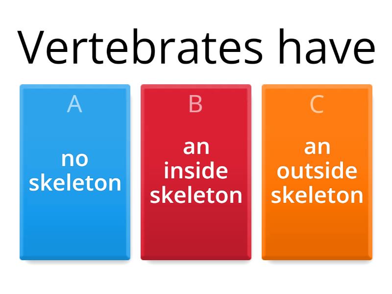 Vertebrates - Quiz