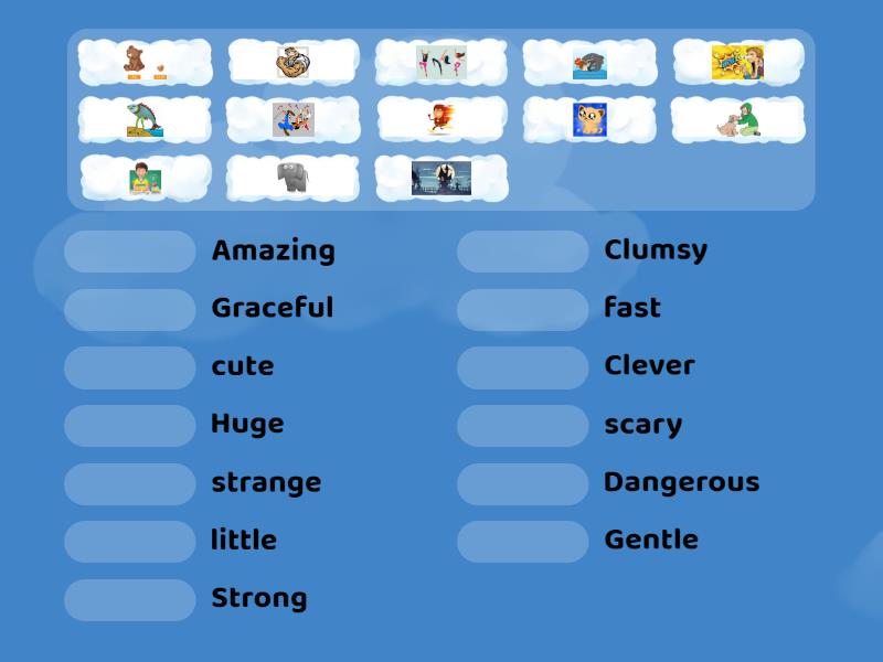 Unit 9 grade 2 Lesson 2 adjectives - Match up