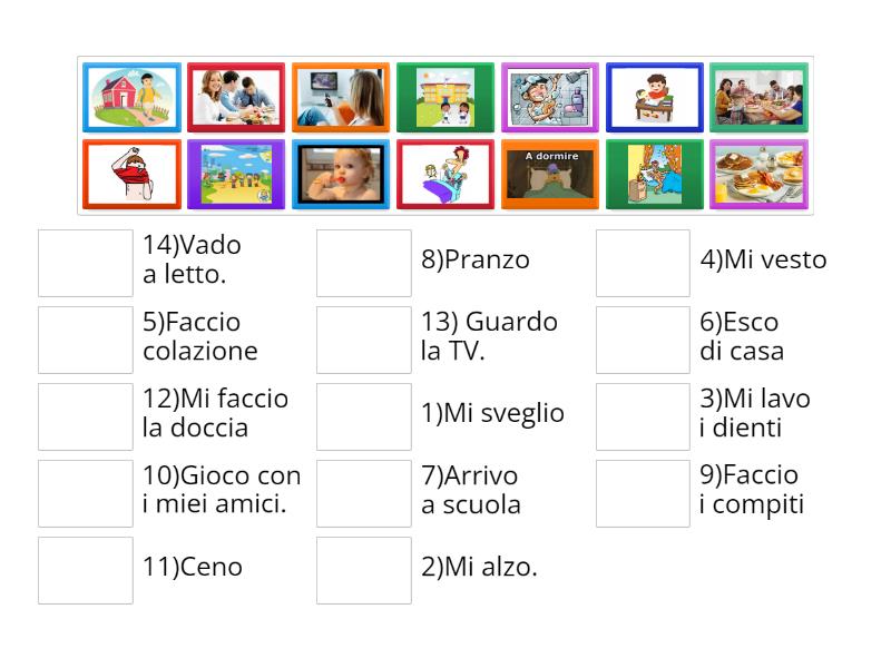 La Rutina in italiano - Match up