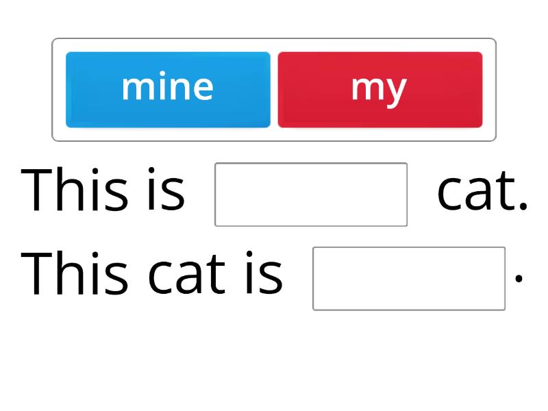 Possessive Pronouns - Missing Word