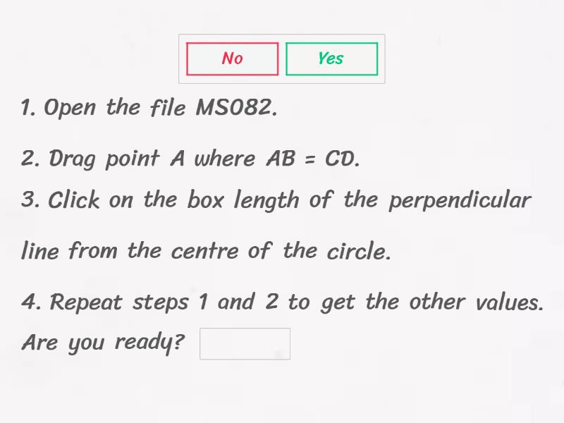 5.2.1b Cognitive simulation: Features in a circle - Complete the sentence
