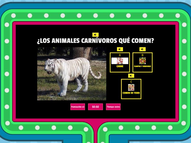 La Alimentación De Los Animales - Concurso De Preguntas