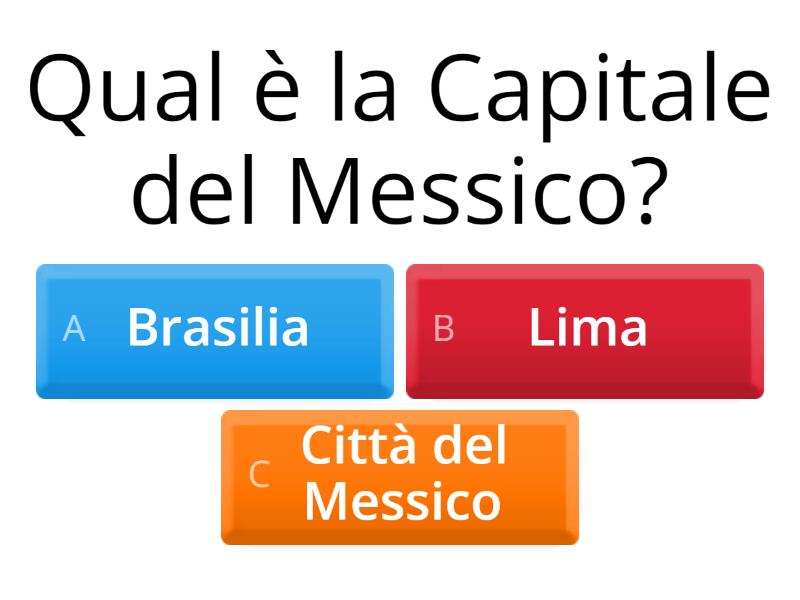 Qual è La Capitale Del Brasile QUAL E' LA CAPITALE DI...? - Quiz