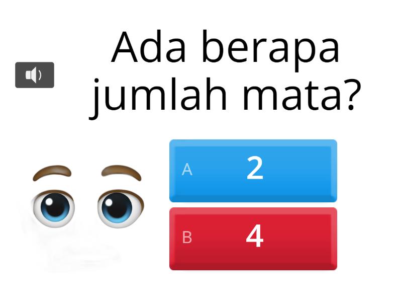 Mengenal jumlah anggota tubuh quiz