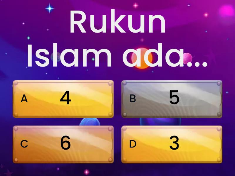 Rukun Islam dan Rukun Iman - Quiz