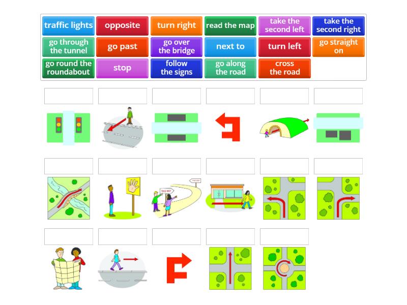 CU A2 Unit 6: Giving directions - Match up