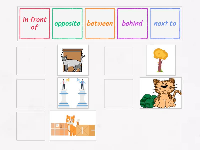 Prepositions of place - Match up