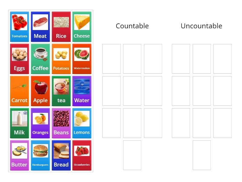 Countable & Uncountable - Group sort