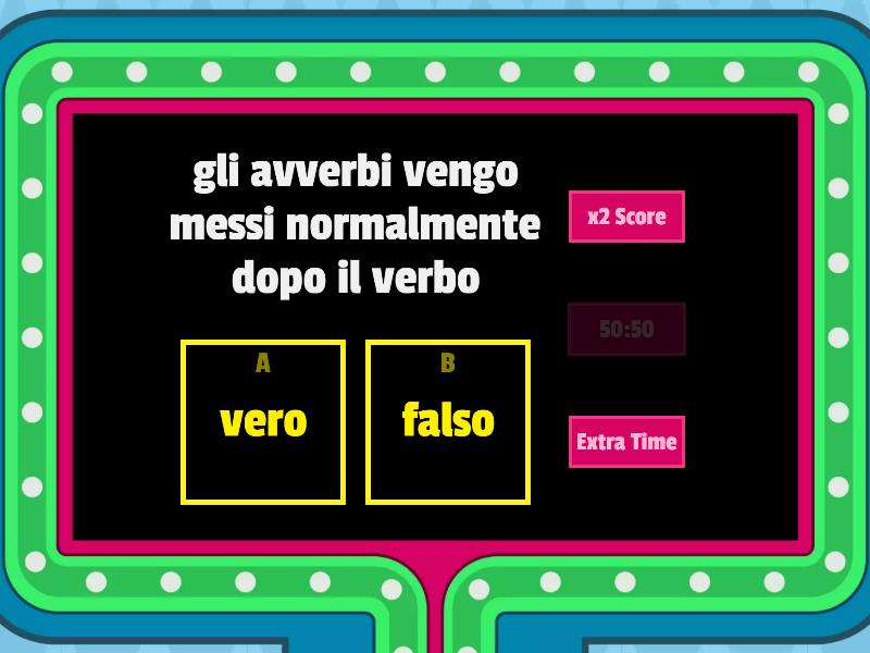 Avverbi Di Frequenza E Present Simple Gameshow Quiz