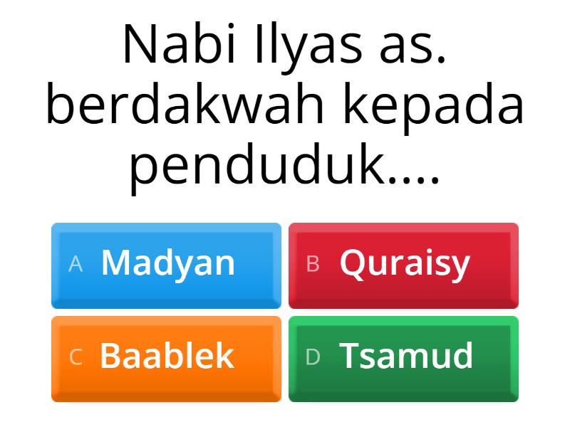 Soal PAI BAB 5 Kelas 5 - Quiz