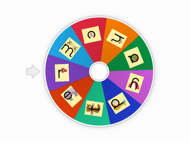 Llythrennau Tric a Chlic Melyn - Spin the wheel