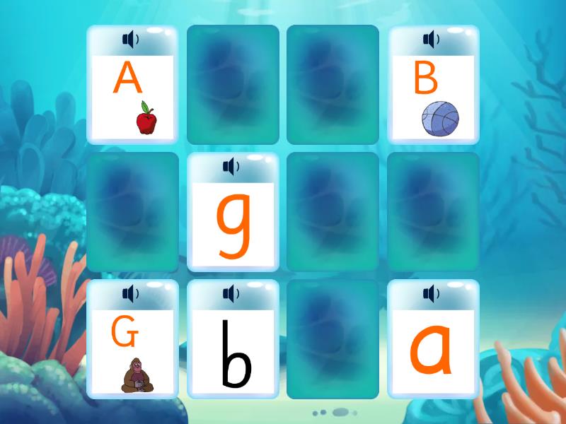 Letters Aa-Bb-Nn-Dd-Gg-Ee התאימו בין אות גדולה לאות קטנה - Matching pairs