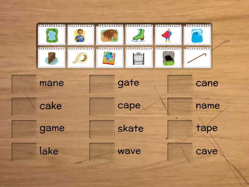 Oxford Phonics 3 Unit 1 открытый слог a - Match up