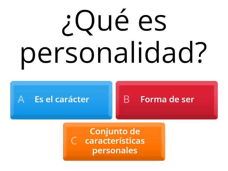 Cuestionario Personalidad - Quiz