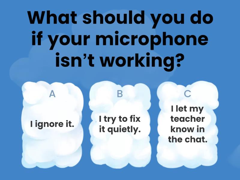 Online Session Etiquette Gr 5 Quiz