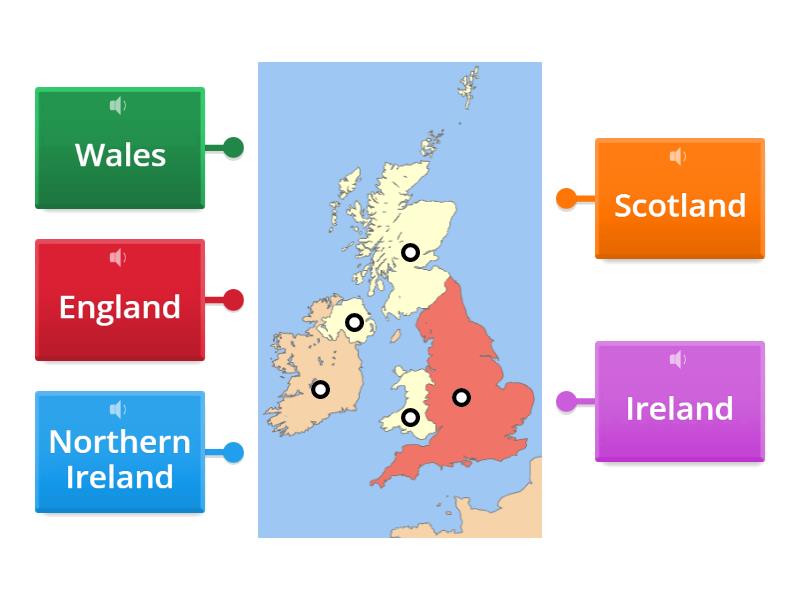 The British Isles - Labelled diagram