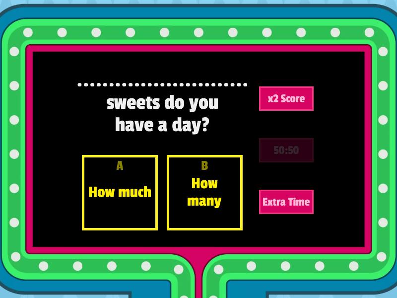 How much? / How many? - Gameshow quiz