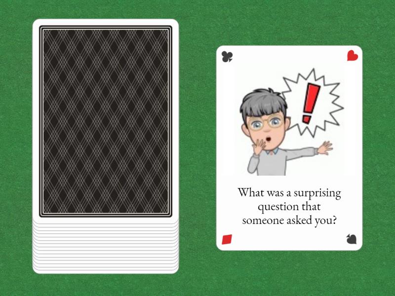 Reported speech questions - Speaking cards