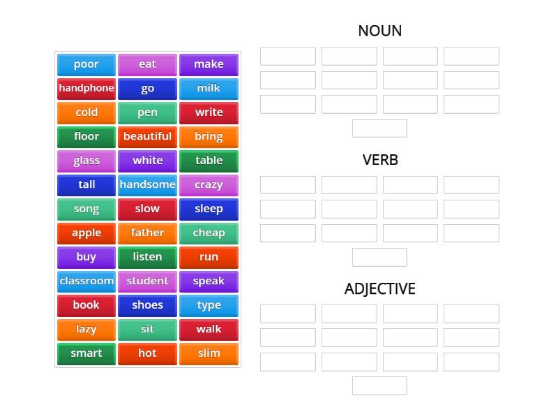 noun-verb-adjective-group-sort