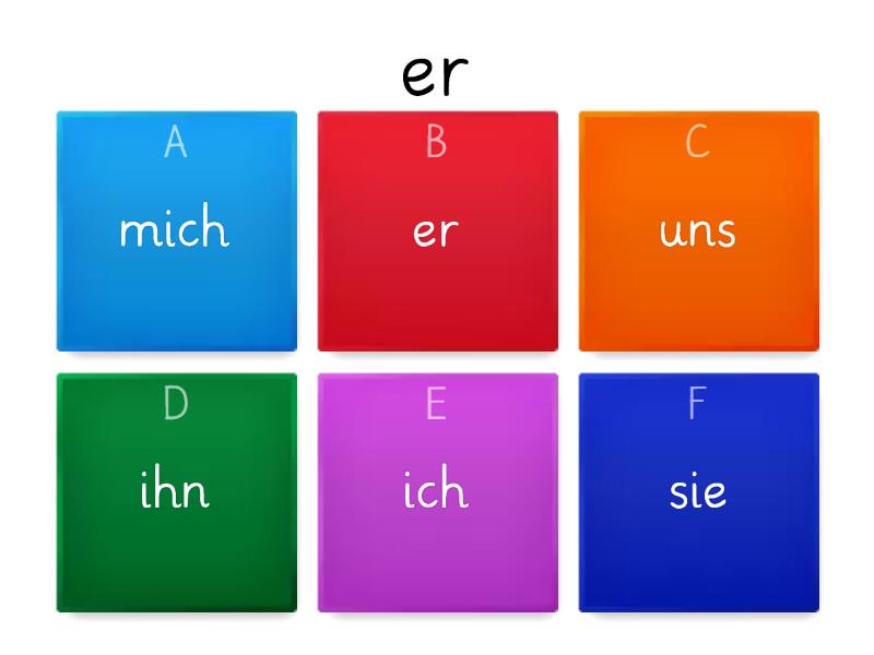 Personalpronomen Im Akkusativ - Quiz