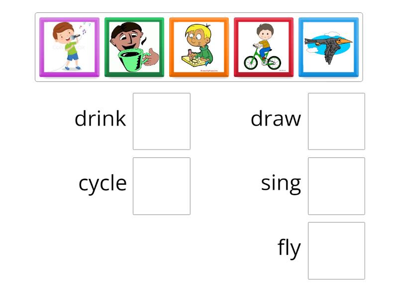 Match The Verb With Correct Picture Match Up