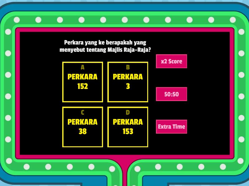 KUIZ PENGAJIAN AM (MAJLIS RAJA-RAJA) - Gameshow Quiz