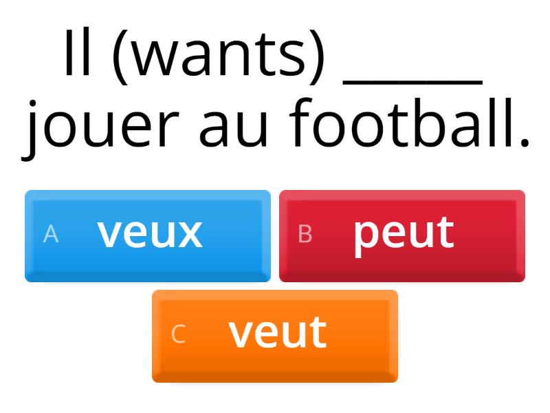 Devoir, Pouvoir, Vouloir - Quiz