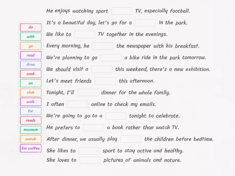 Roadmap A2 3A - Complete the sentence