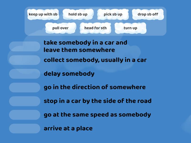 Focus 3 3.6 phrasal verbs - Match up